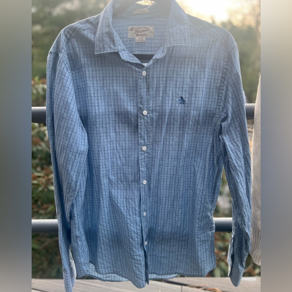 Penguin Classic Fit Blue Button Down